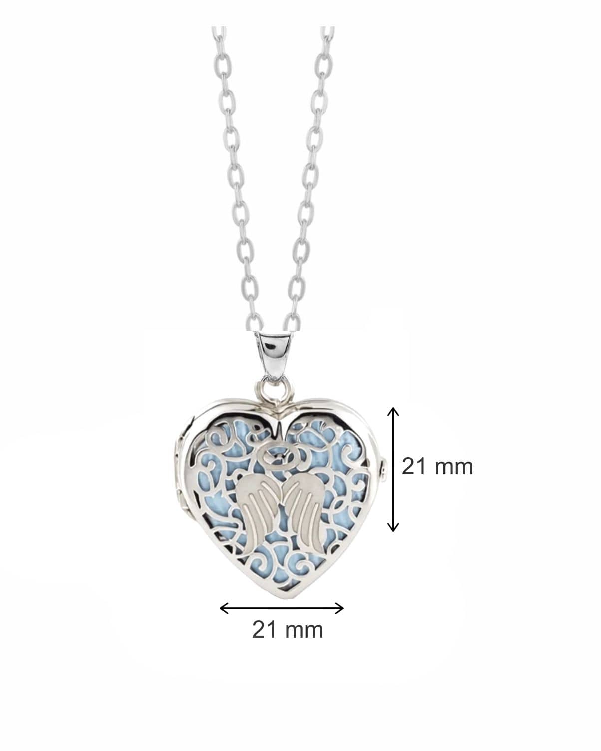Loved Remembered 'Angel Heart' Silver Locket Urn