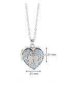 Loved Remembered 'Angel Heart' Silver Locket Urn