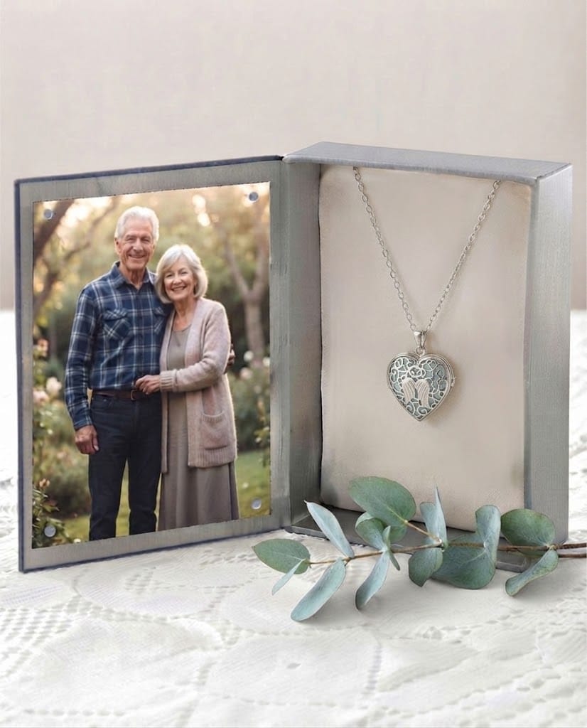 Loved Remembered 'Angel Heart' Silver Locket Urn