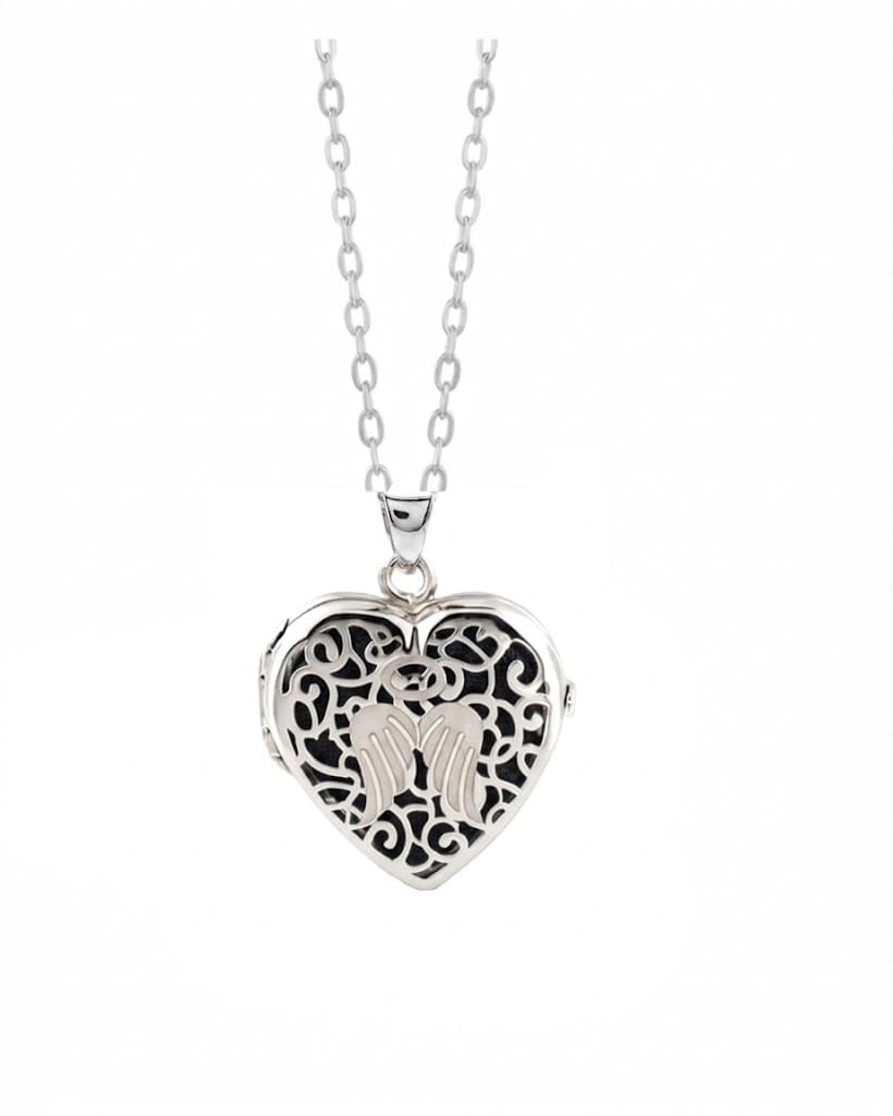 Loved Remembered 'Angel Heart' Silver Locket Urn