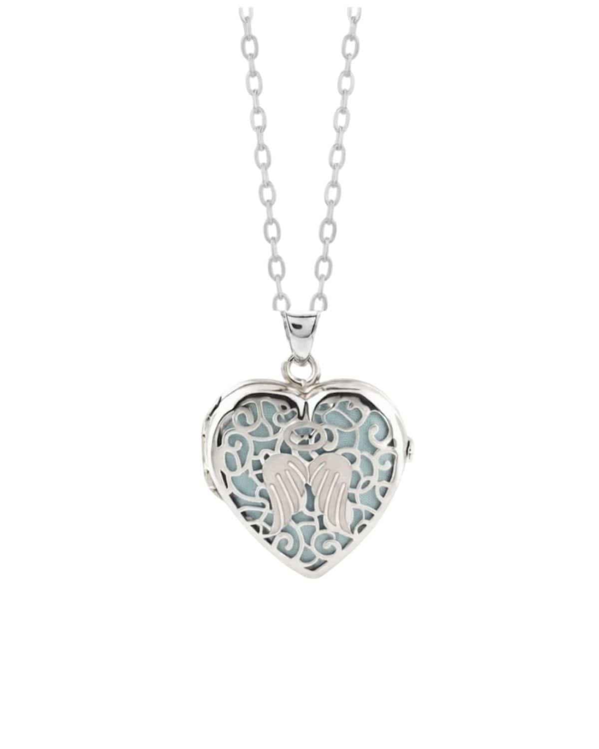 Loved Remembered 'Angel Heart' Silver Locket Urn