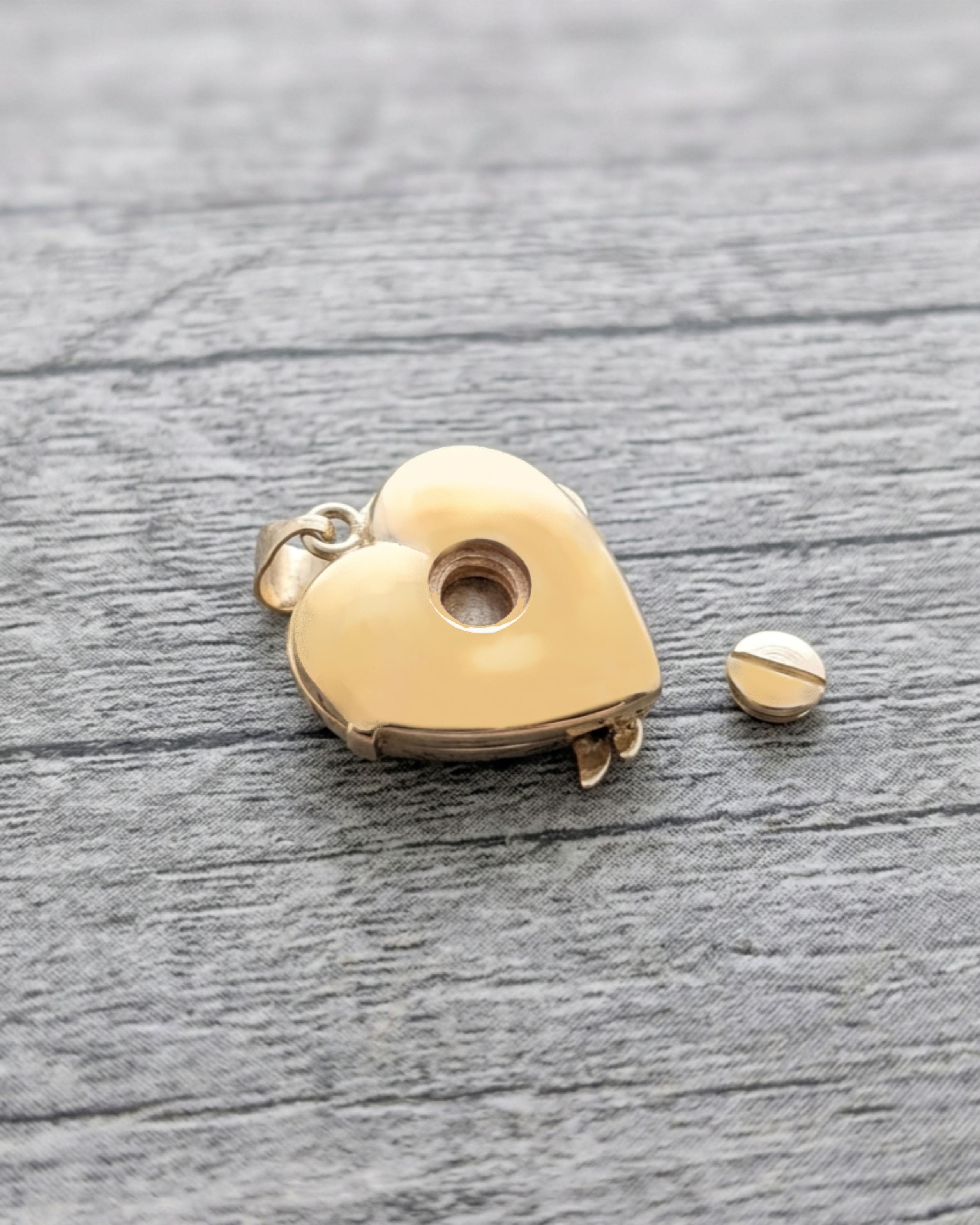 Loved Remembered 'Angel Wing' Gold Locket Urn