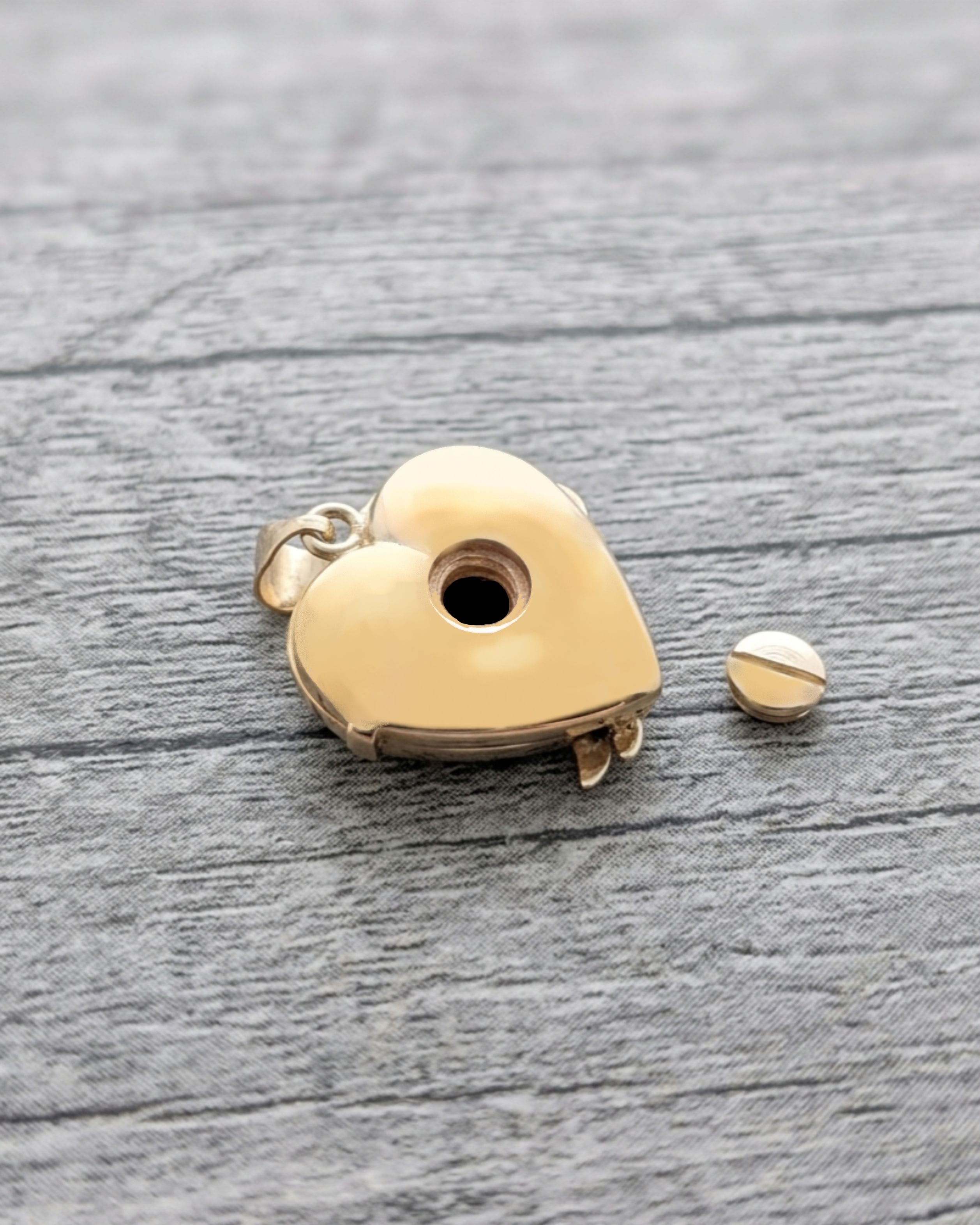 Loved Remembered 'Angel Wing' Gold Locket Urn