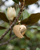 Loved Remembered 'Angel Wing' Gold Locket Urn