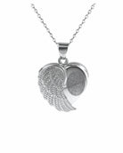 Loved Remembered Angel Wing Pendant Urn