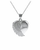 Loved Remembered Angel Wing Pendant Urn