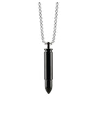 Loved Remembered Black Stainless Steel  Bullet Urn