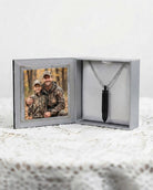 Loved Remembered Black Stainless Steel  Bullet Urn