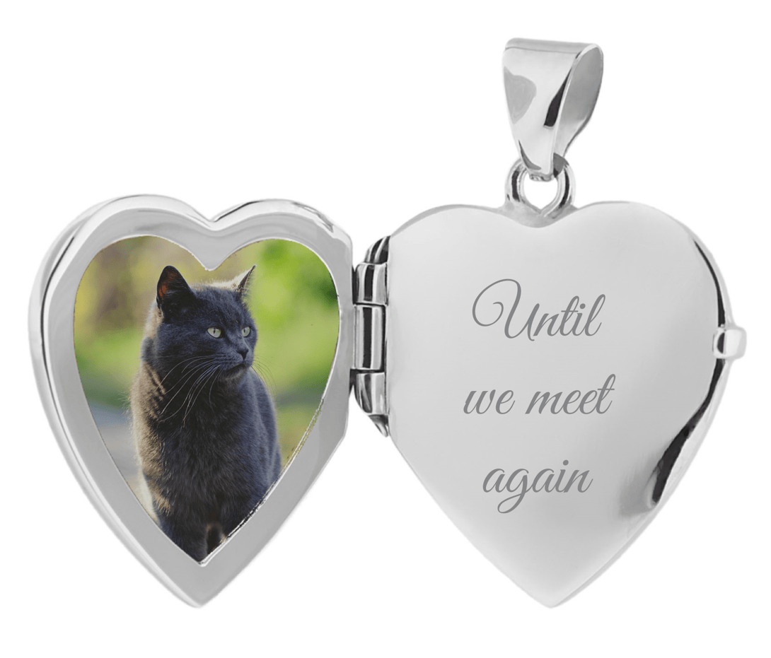 Loved Remembered Cat Locket Urn