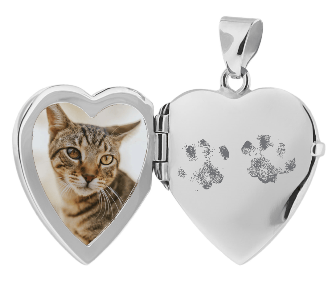 Loved Remembered Cat Locket Urn