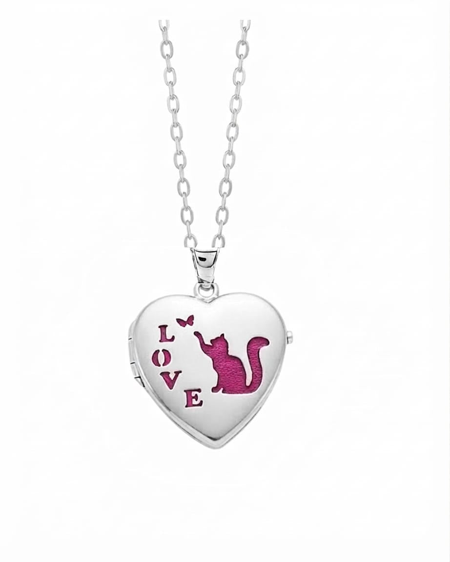 Loved Remembered Cat Locket Urn