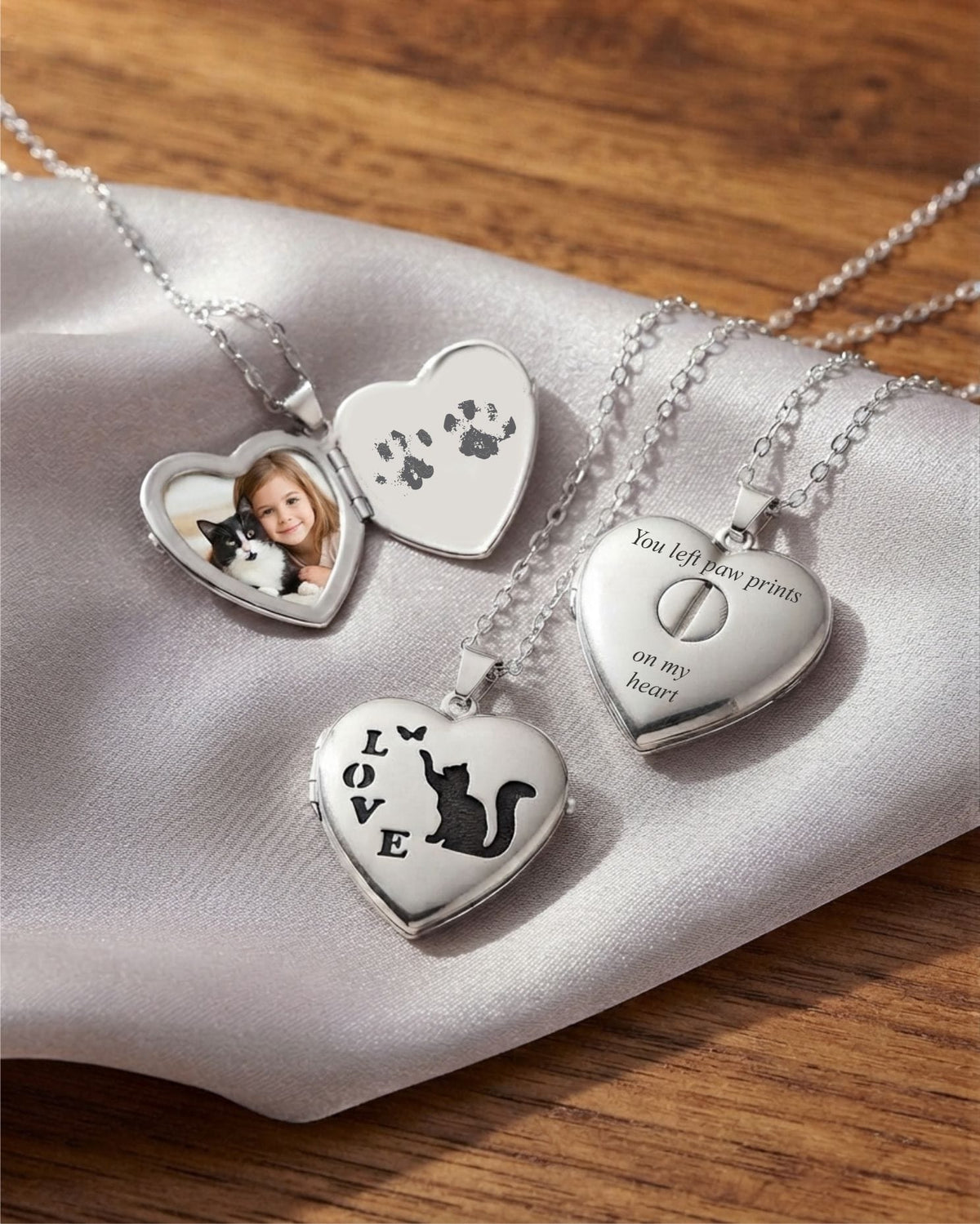 Loved Remembered Cat Locket Urn