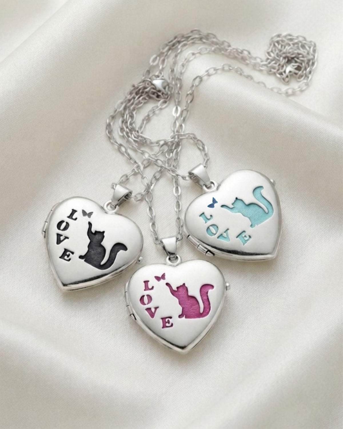 Loved Remembered Cat Locket Urn