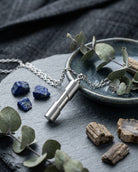 Loved Remembered Cylinder Pendant Urn