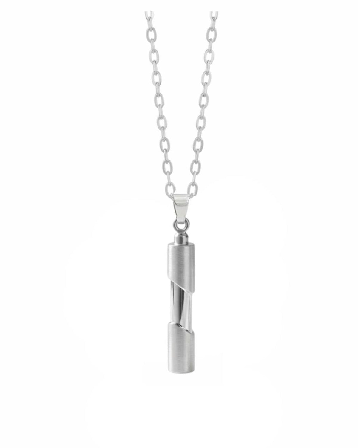 Loved Remembered Cylinder Pendant Urn