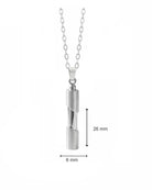 Loved Remembered Cylinder Pendant Urn
