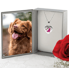 Loved Remembered Dog Paw Print Locket Urn