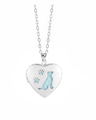 Loved Remembered Dog Paw Print Locket Urn