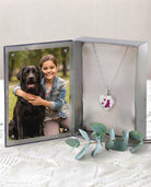 Loved Remembered Dog Paw Print Locket Urn