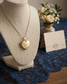 Loved Remembered 'Forget Me Not' Gold Classic Heart Locket