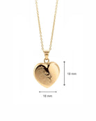 Loved Remembered 'Forget Me Not' Gold Pendant Urn