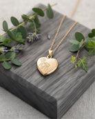 Loved Remembered 'Forget Me Not' Gold Pendant Urn