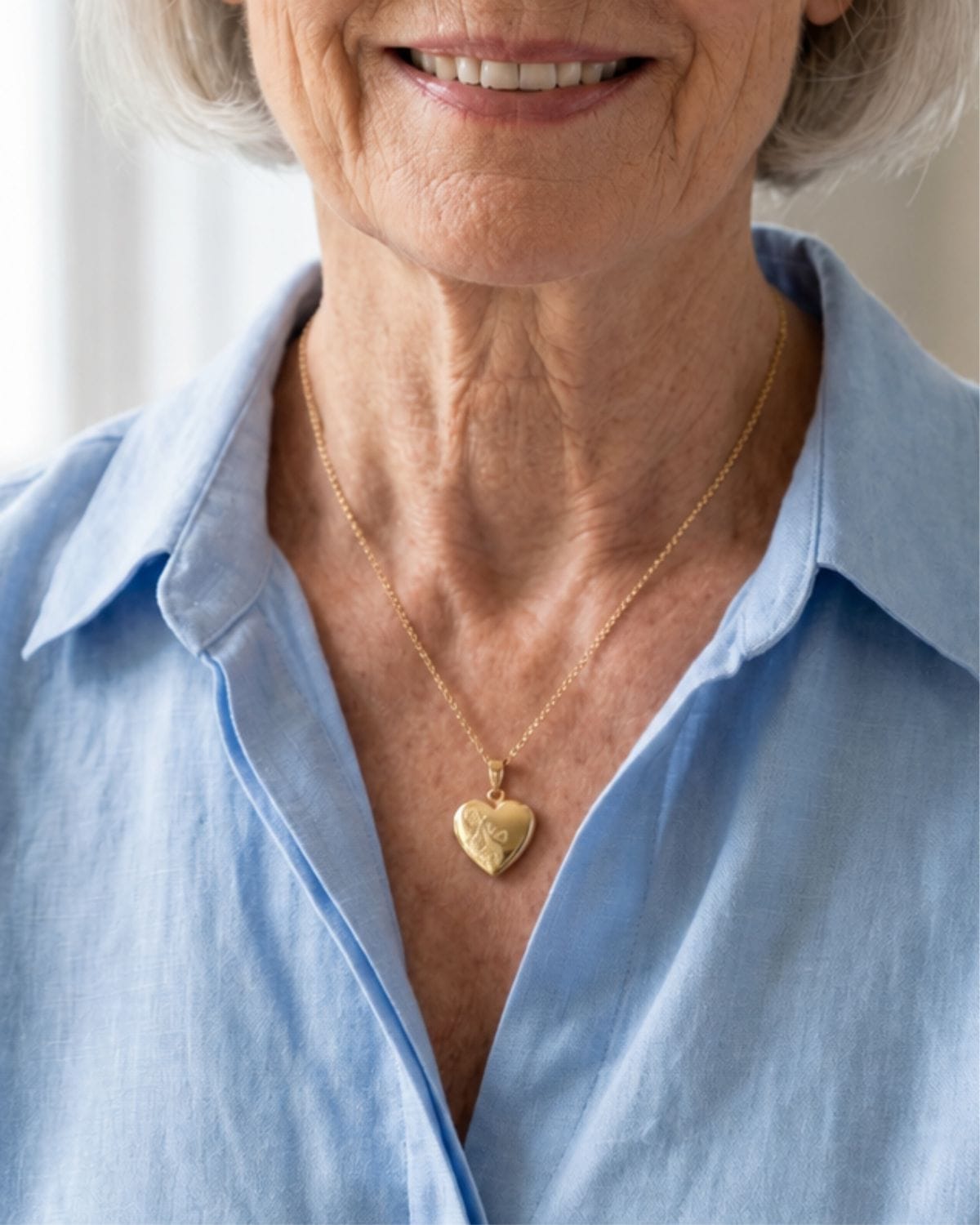 Loved Remembered 'Forget Me Not' Gold Pendant Urn