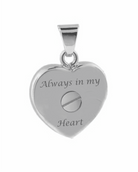 Loved Remembered 'Forget Me Not' Heart Pendant Urn