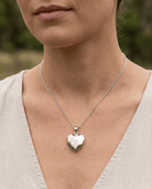 Loved Remembered 'Forget Me Not' Heart Pendant Urn