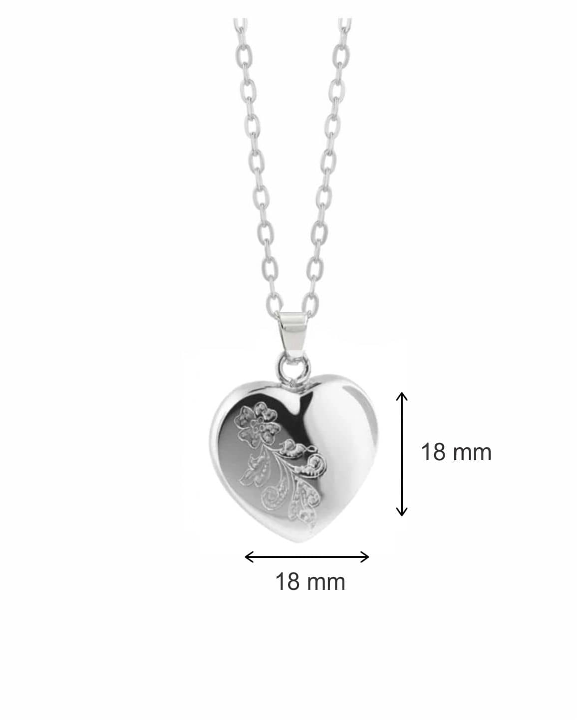 Loved Remembered 'Forget Me Not' Heart Pendant Urn