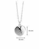 Loved Remembered 'Forget Me Not' Heart Pendant Urn