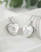 Loved Remembered 'Forget Me Not' Heart Pendant Urn
