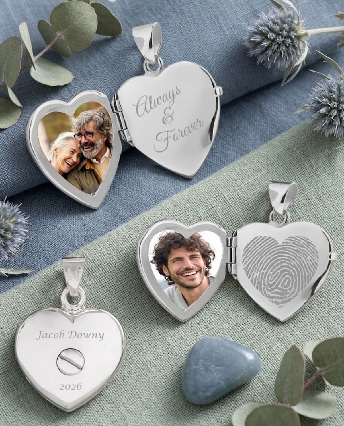 Loved Remembered 'Forget Me Not' Locket Urn
