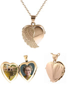 Loved Remembered Gold 'Angel Wing' Classic Locket