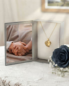Loved Remembered Gold Angel Wing Pendant Urn