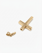 Loved Remembered Gold Cross Pendant Urn (10K)