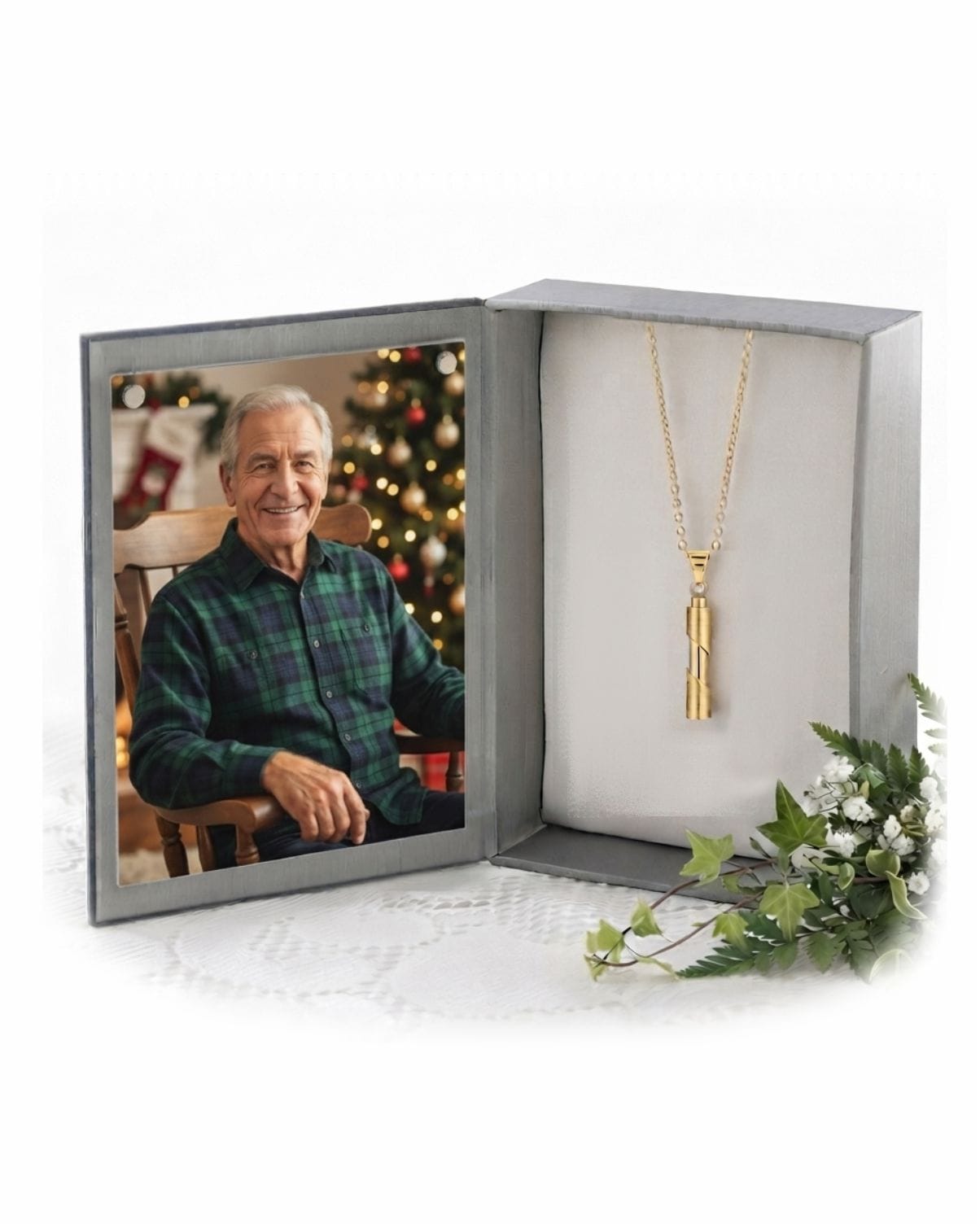 Loved Remembered Gold Cylinder Urn