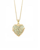 Loved Remembered Gold Filigree Heart Classic Locket