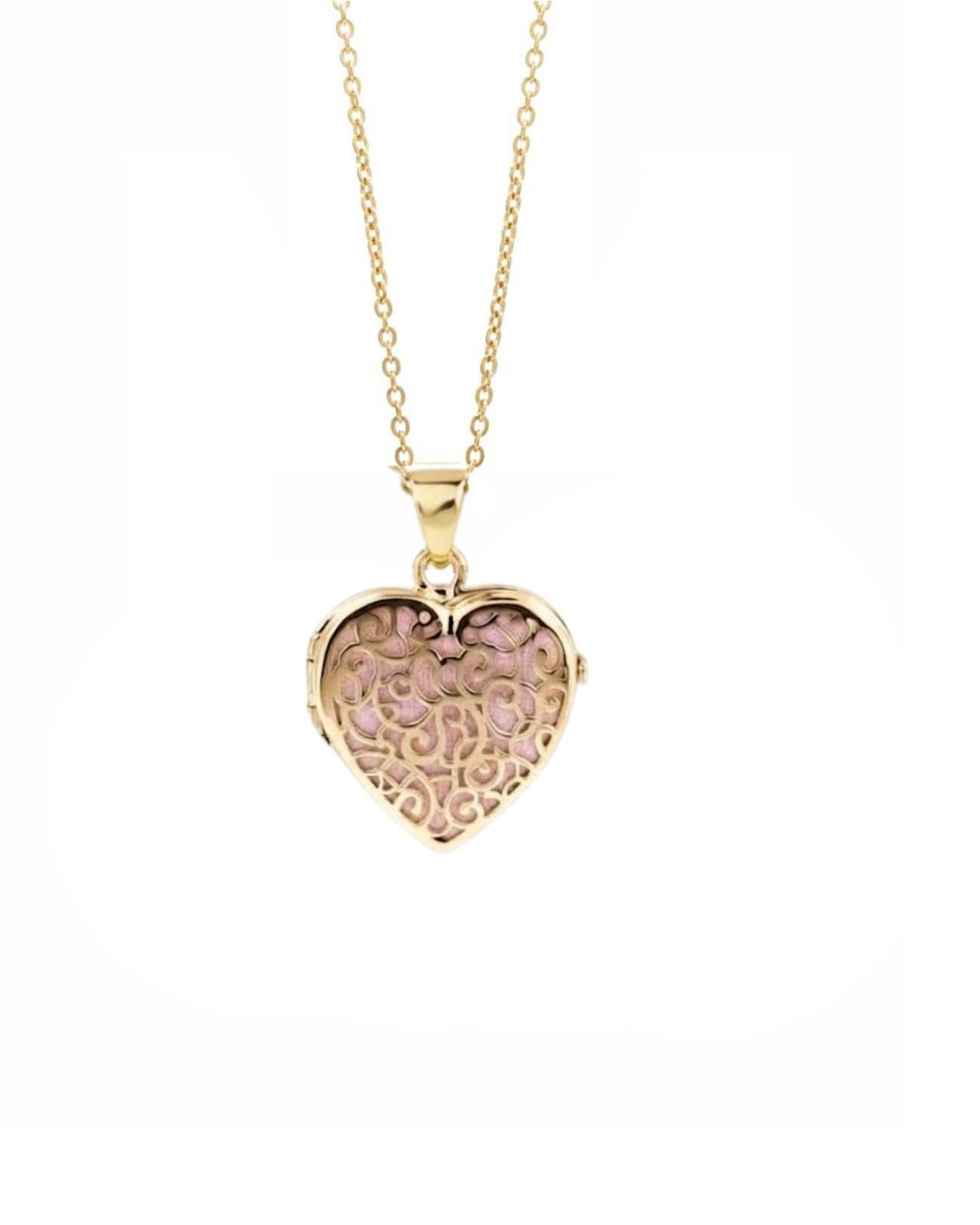 Loved Remembered Gold Filigree Heart Classic Locket