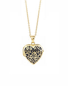 Loved Remembered Gold Filigree Heart Classic Locket