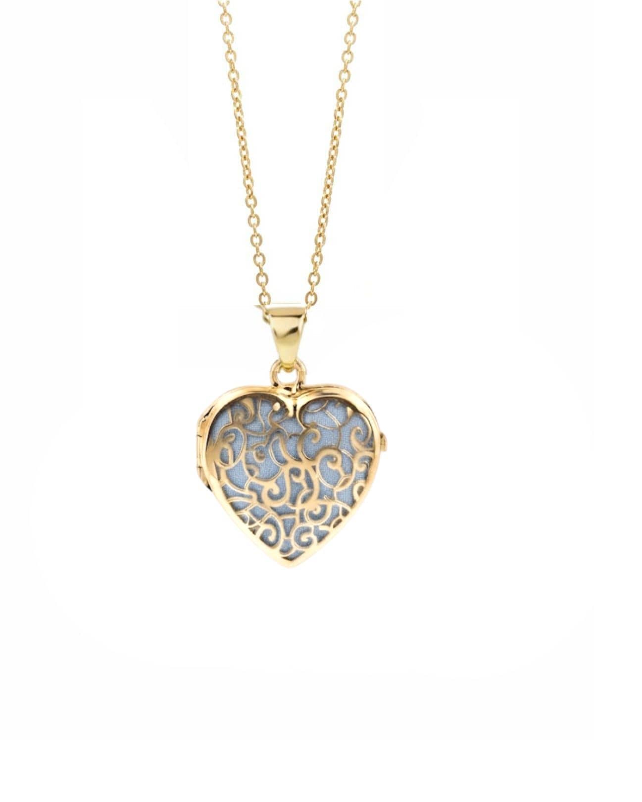 Loved Remembered Gold Filigree Heart Classic Locket