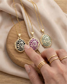 Loved Remembered Gold Filigree Oval Locket Urn