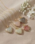 Loved Remembered Gold Filigree Photo Print Locket