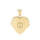 Loved Remembered Gold Heart Locket Urn - Diamond Cut