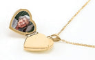 Loved Remembered Gold Heart Locket Urn - Flowers