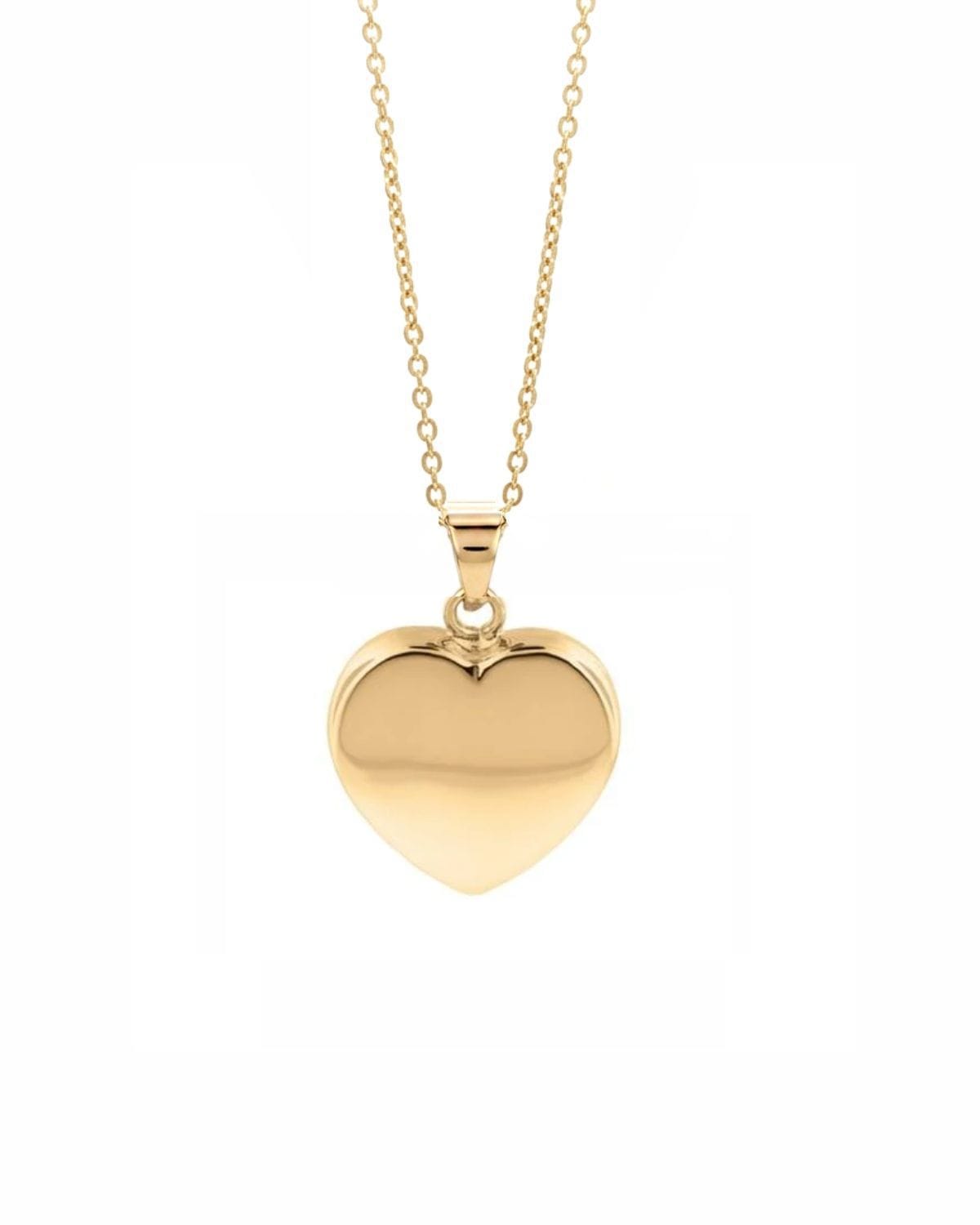 Loved Remembered Gold Heart Pendant Urn