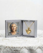 Loved Remembered Gold-Plated Stainless Steel Angel Wing Pendant Urn