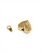 Loved Remembered Gold-Plated Stainless Steel Angel Wing Pendant Urn