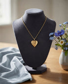 Loved Remembered Gold-Plated Stainless Steel Angel Wing Pendant Urn