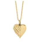 Loved Remembered Gold-Plated Stainless Steel Angel Wing Pendant Urn